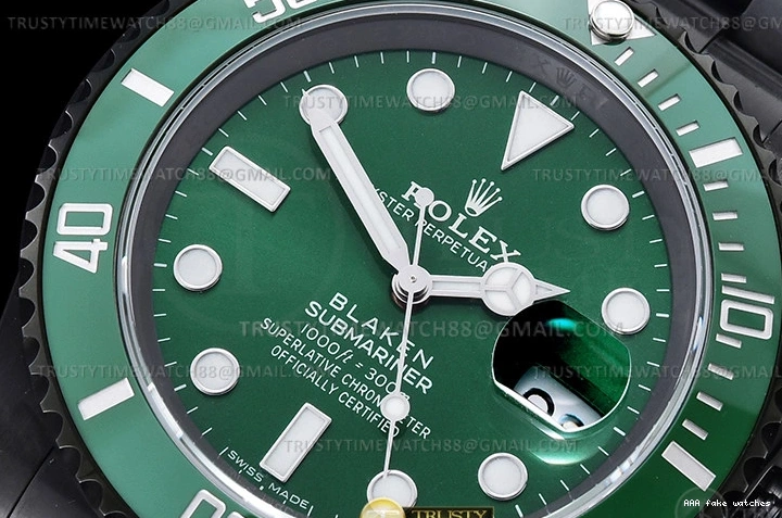 Aaa fake watches PVD SS 116610LV – Sub V2 V6F Blaken VS3135 ROLSUB0425A Black 1031